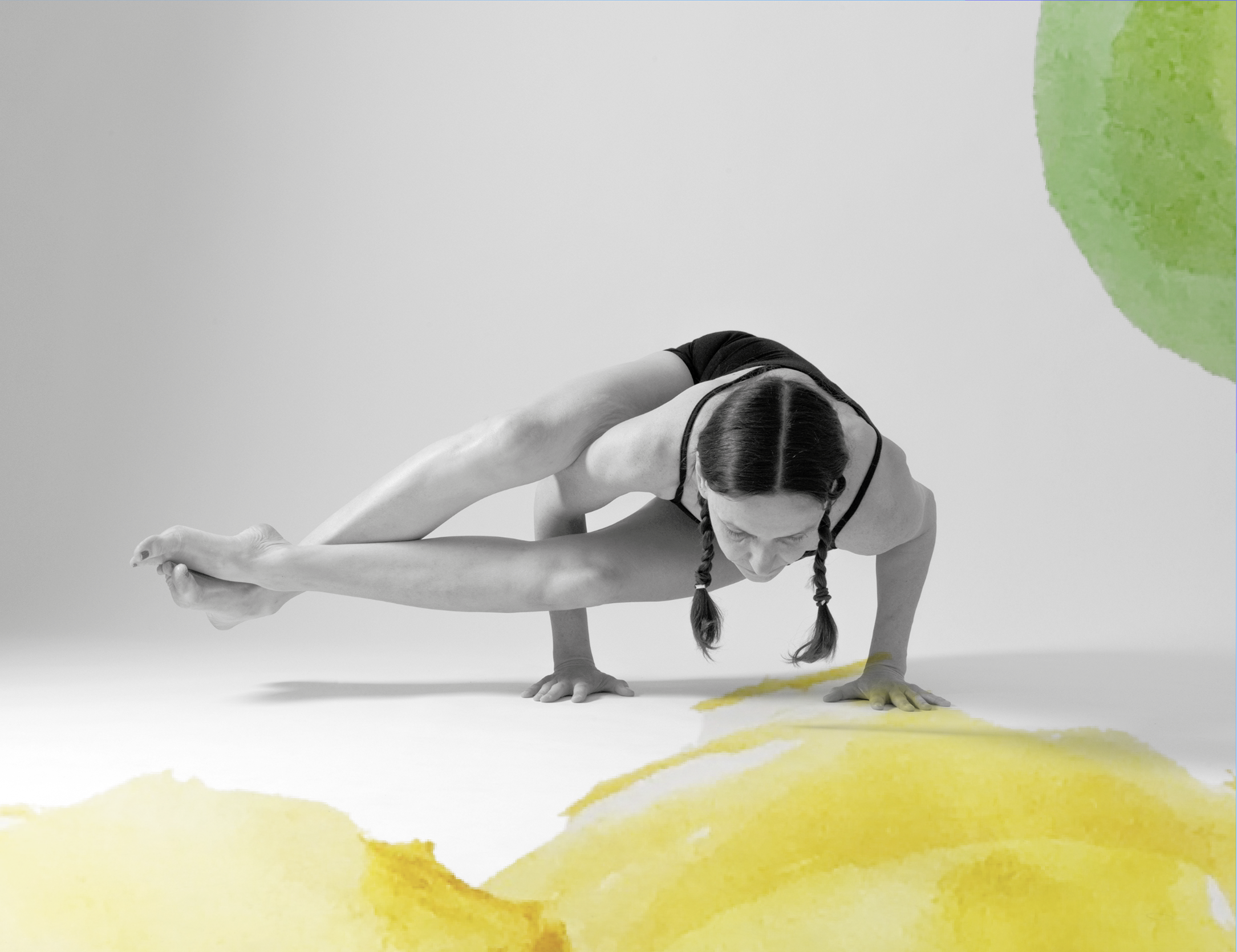 claudia in yoga pose